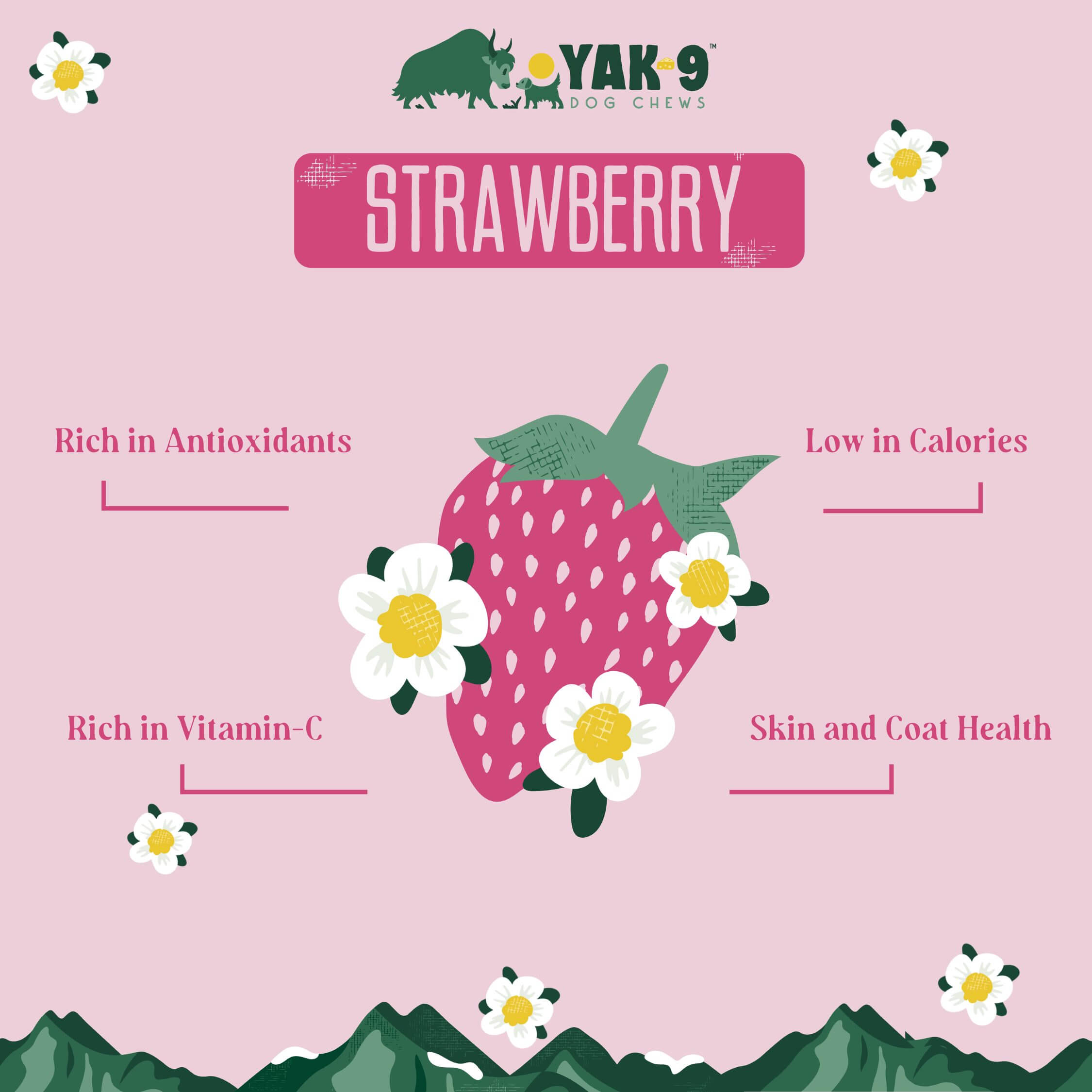 Yak9 Dog Chews Strawberry - Image 5