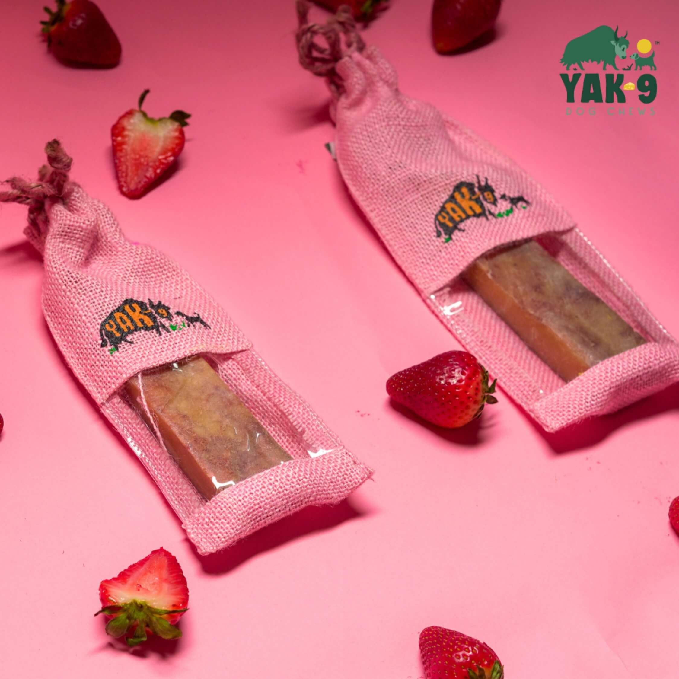 Yak9 Dog Chews Strawberry - Image 2