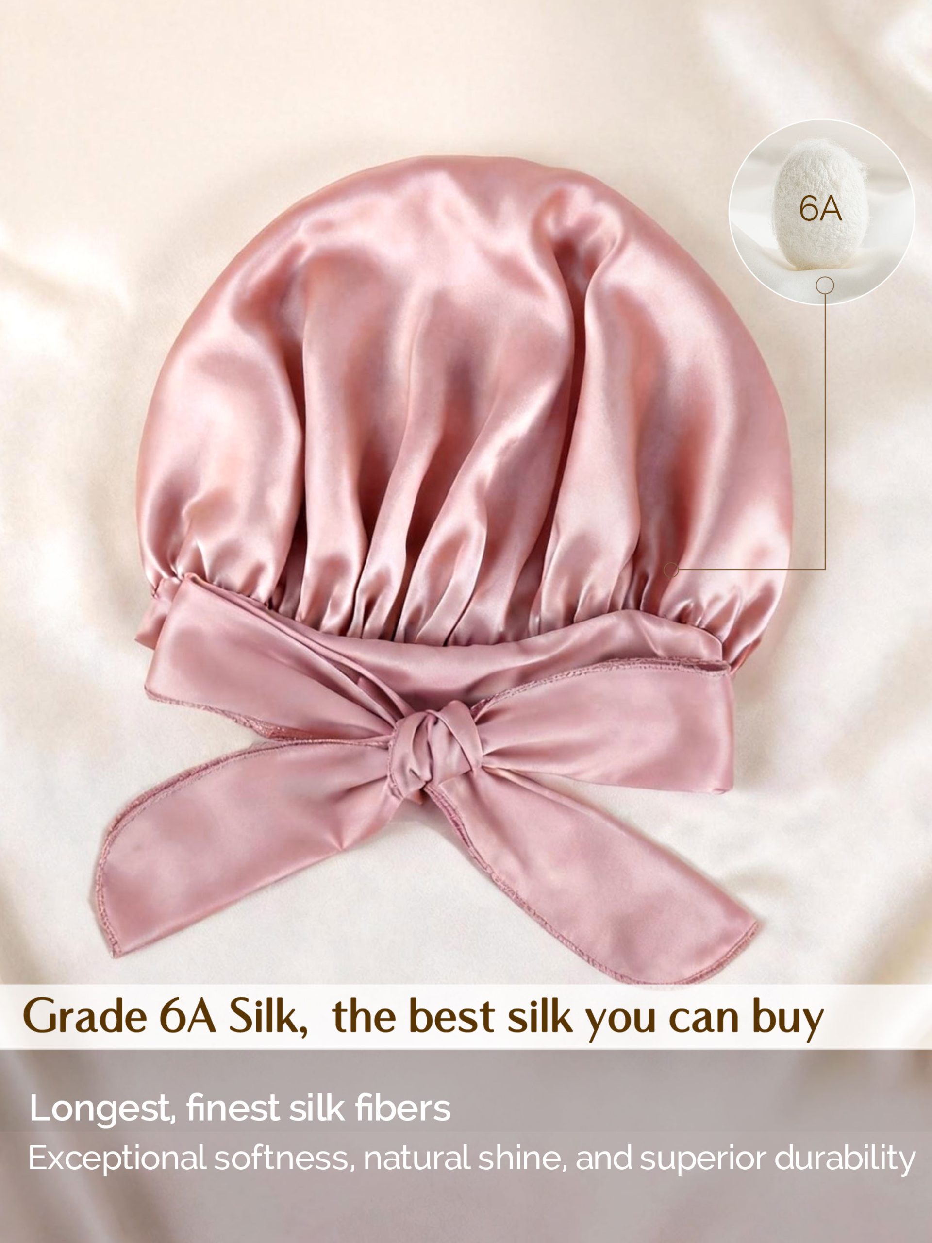 Yanibest HiSheen™ Silk Bonnet With Tie Band - Image 5