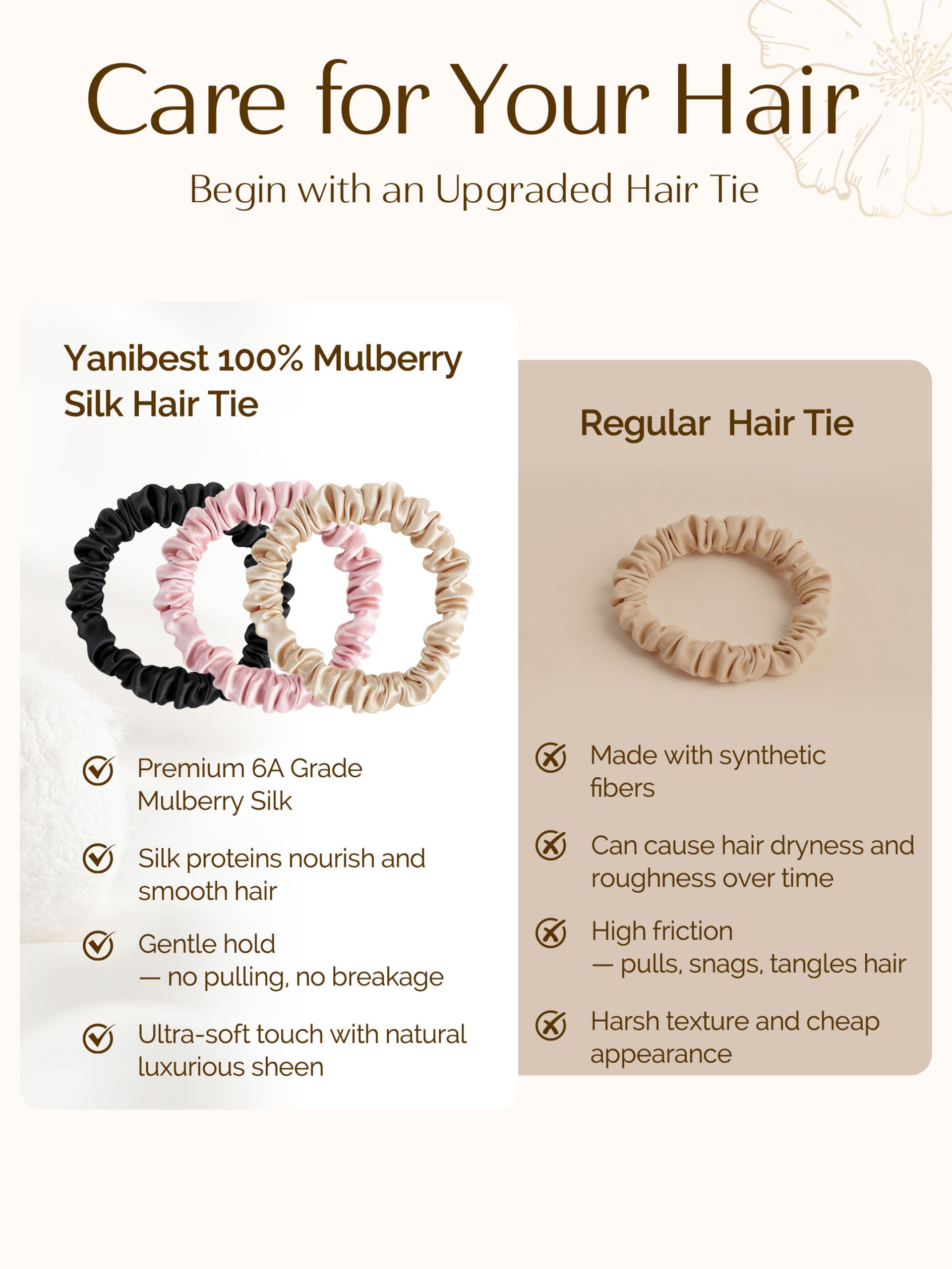Yanibest Hisheen™ Silk Hair Ties - Image 5