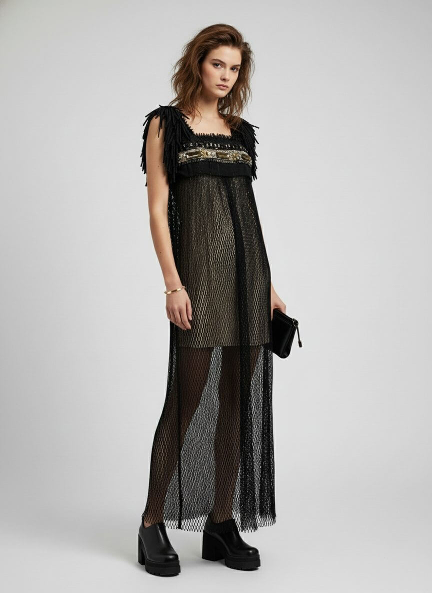 Bobo Marché Black Gown Dress - Image 2