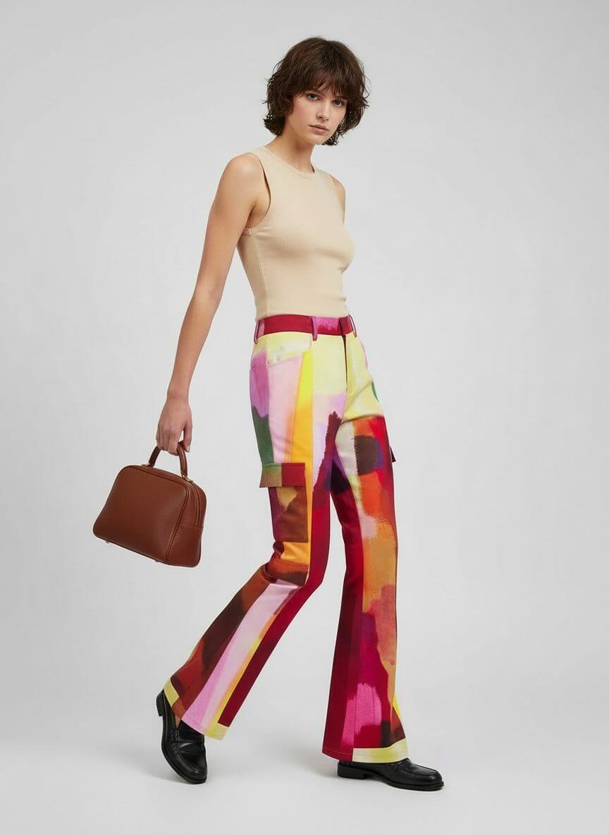 2madison Avenue Bonita AP Pink Cargo Pant - Image 2