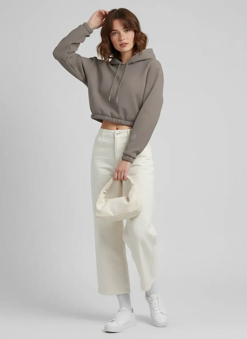 MorphNY Tan/Beige Sweaters Hoodie/Sweatshirt/Sweater - Image 2