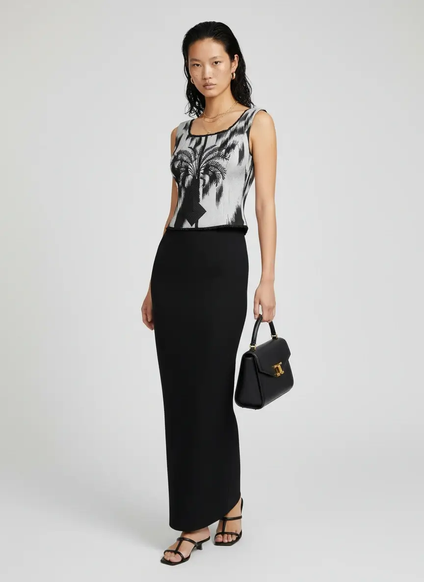 Tara Parvaresh Geometric Print Sleeveless Top - Image 2