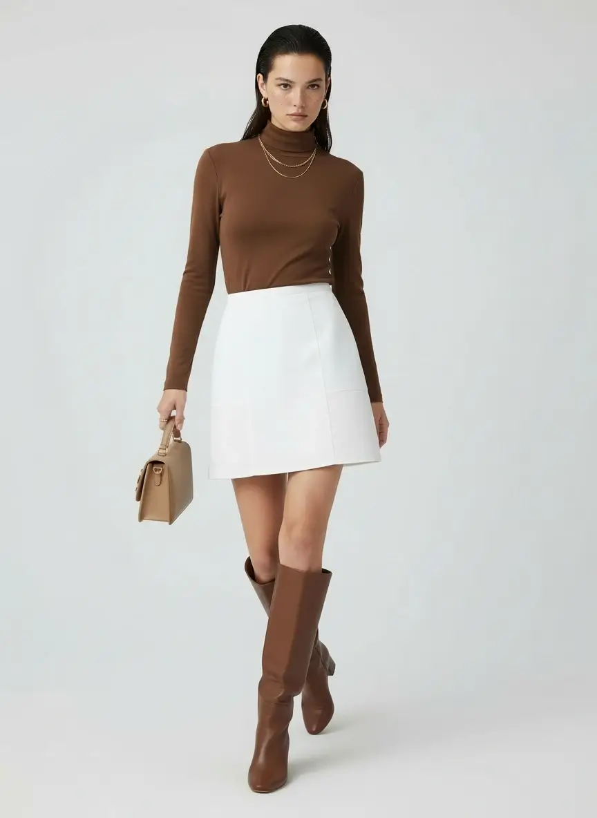 Deuniq White Mini Skirt - Image 2