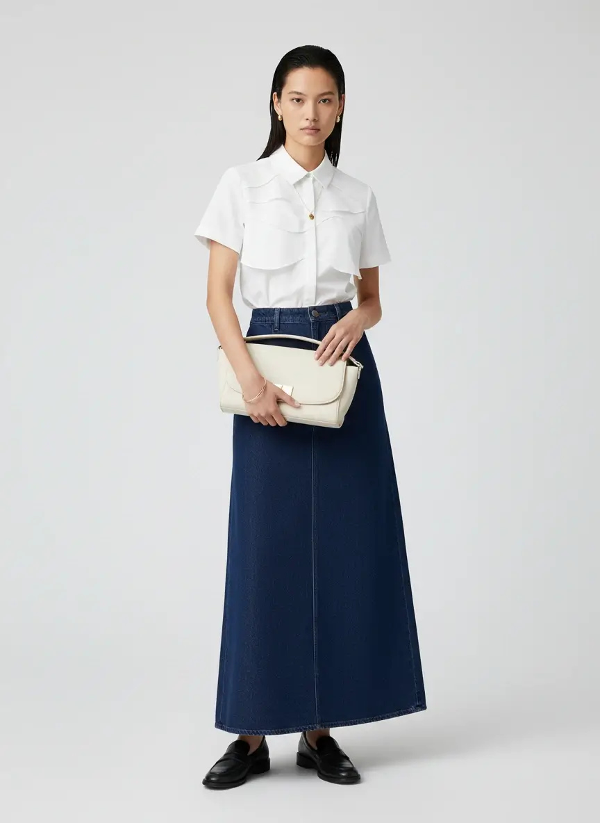 Deuniq White Button Up Top - Image 2
