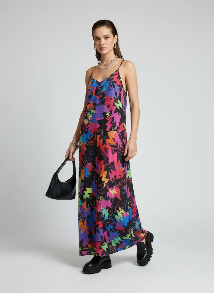 Any Old Iron Multi-Color Maxi Dress - Image 2