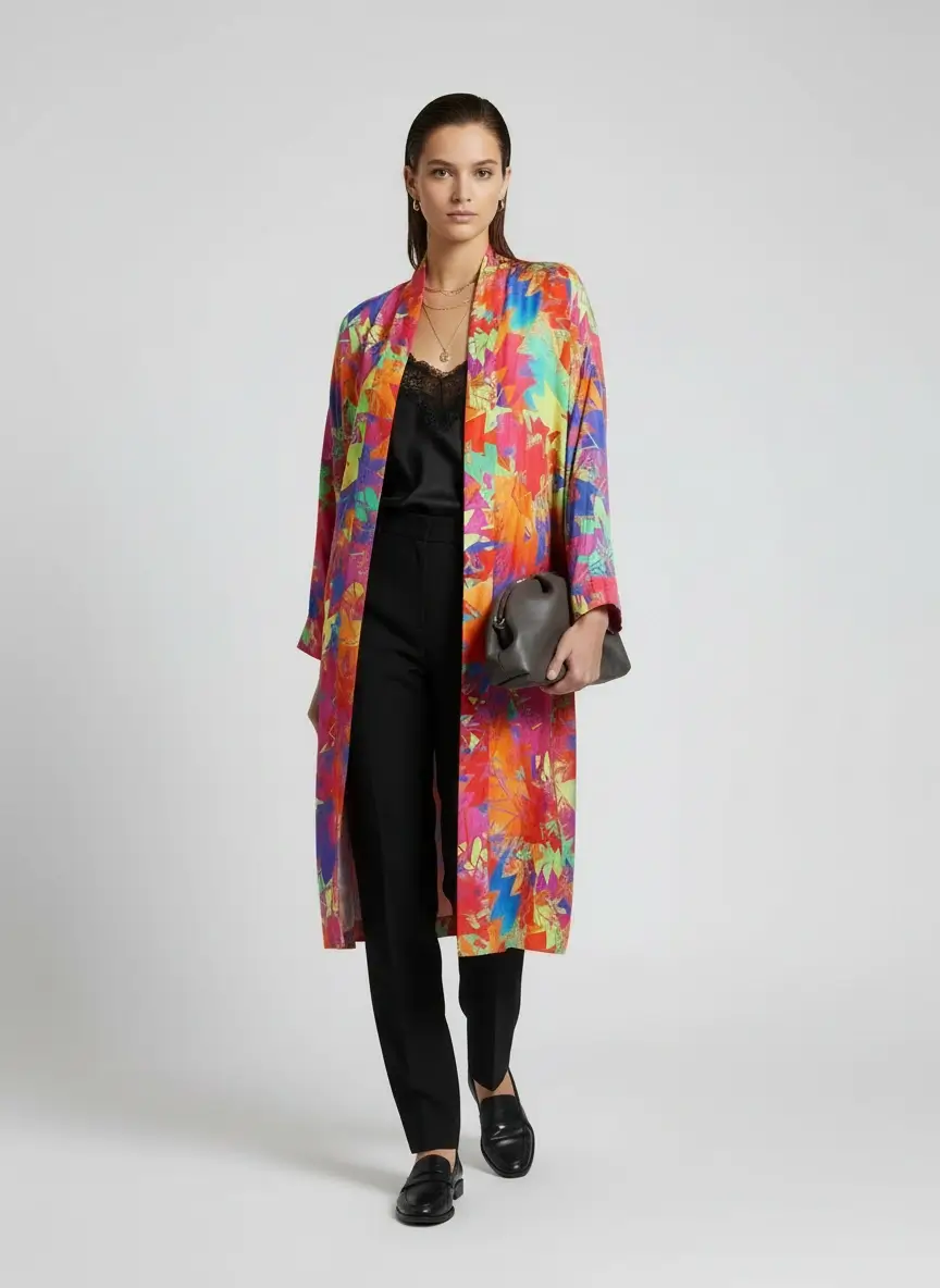 Any Old Iron Multi-Color Long Coat/Outerwear - Image 2