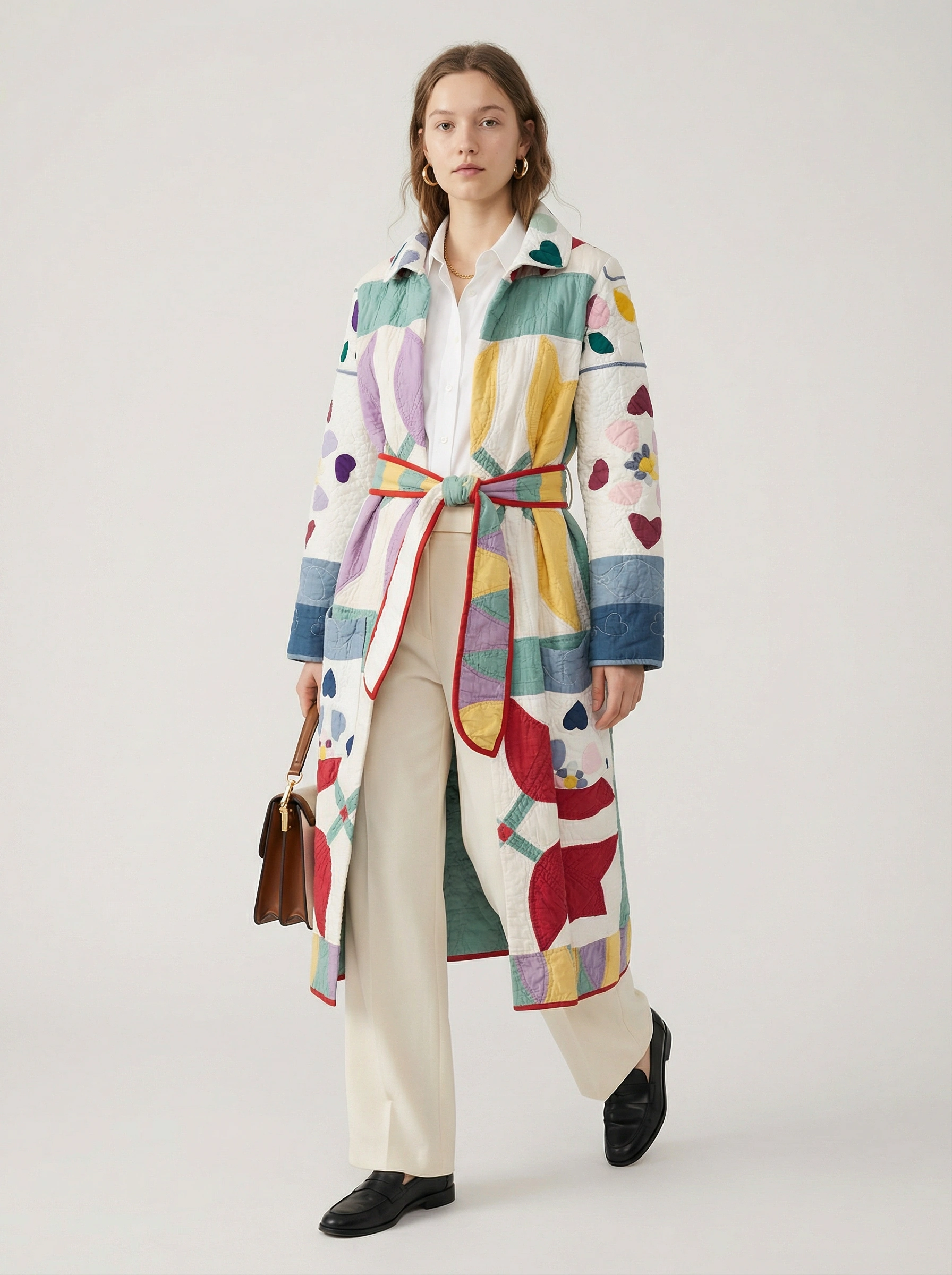 Little Bit Different Floral Print Trench Coat Coat/Outerwear - Image 2