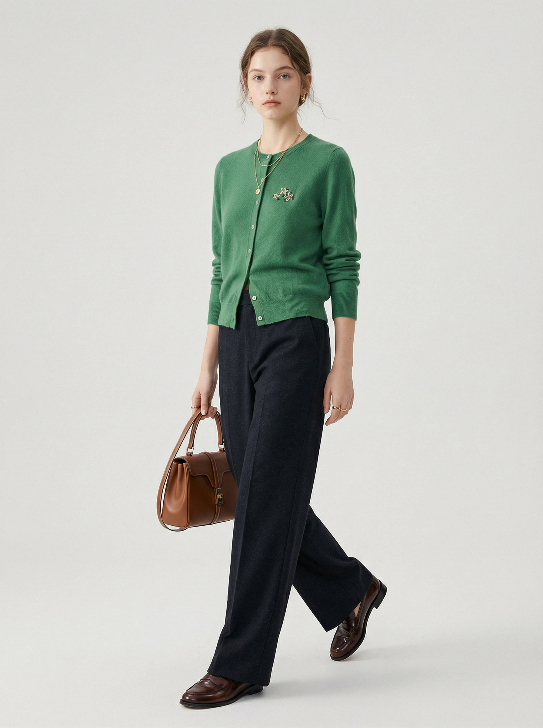 Little Bit Different Green Cashmere Hoodie/Sweatshirt/Sweater - Image 2