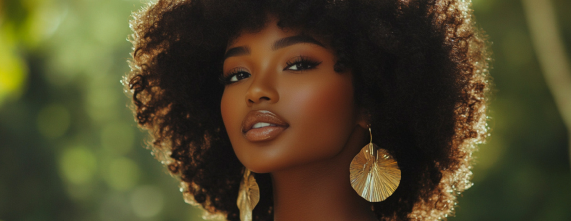 EvasHair model showcasing healthy, curly hair, using EvasHair products for nourished, strong, and hydrated strands.