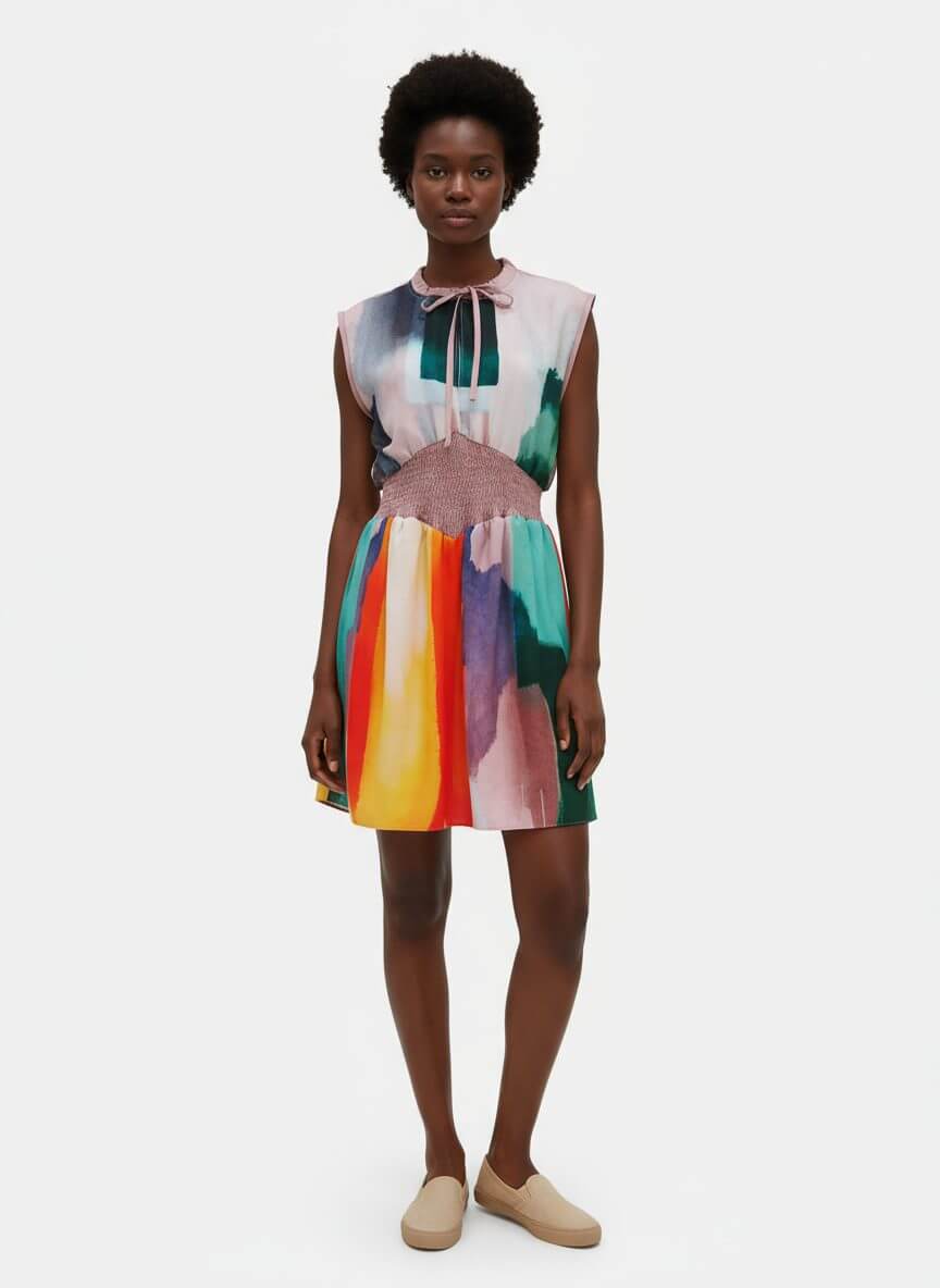 2madison Avenue Artist West Side Sleeveless Dress - Image 2