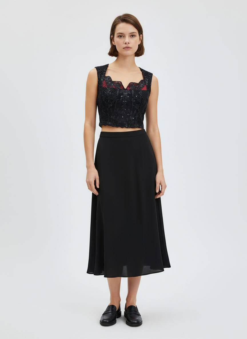 2madison Avenue Signature Black Lace Top - Image 2