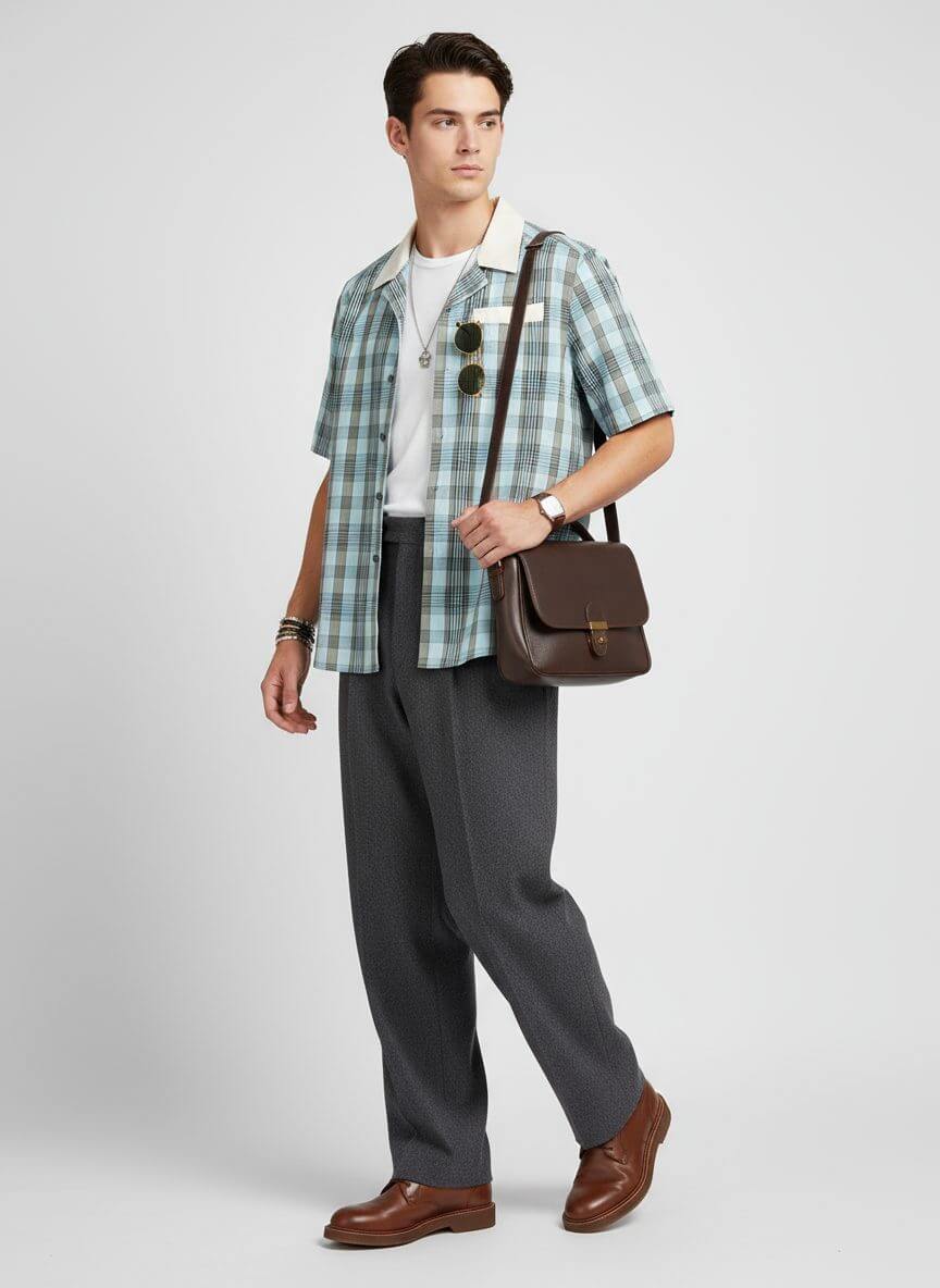 HIROMI ASAI Isemomen, Premier Cotton Short Sleeve Shirt - Image 2