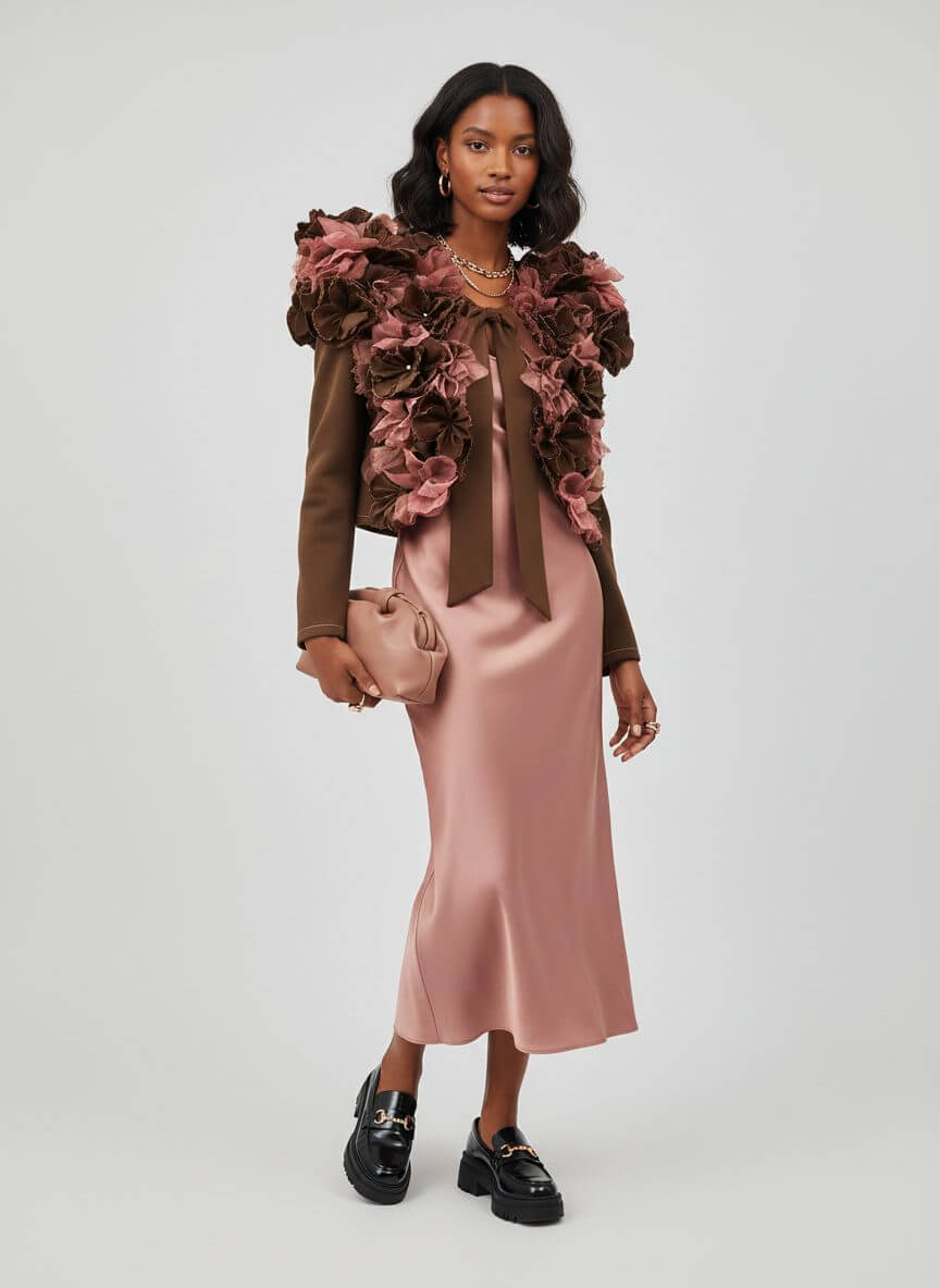 2madison Avenue Bonita Signature Destiny Bolero With Flower Applique - Image 2