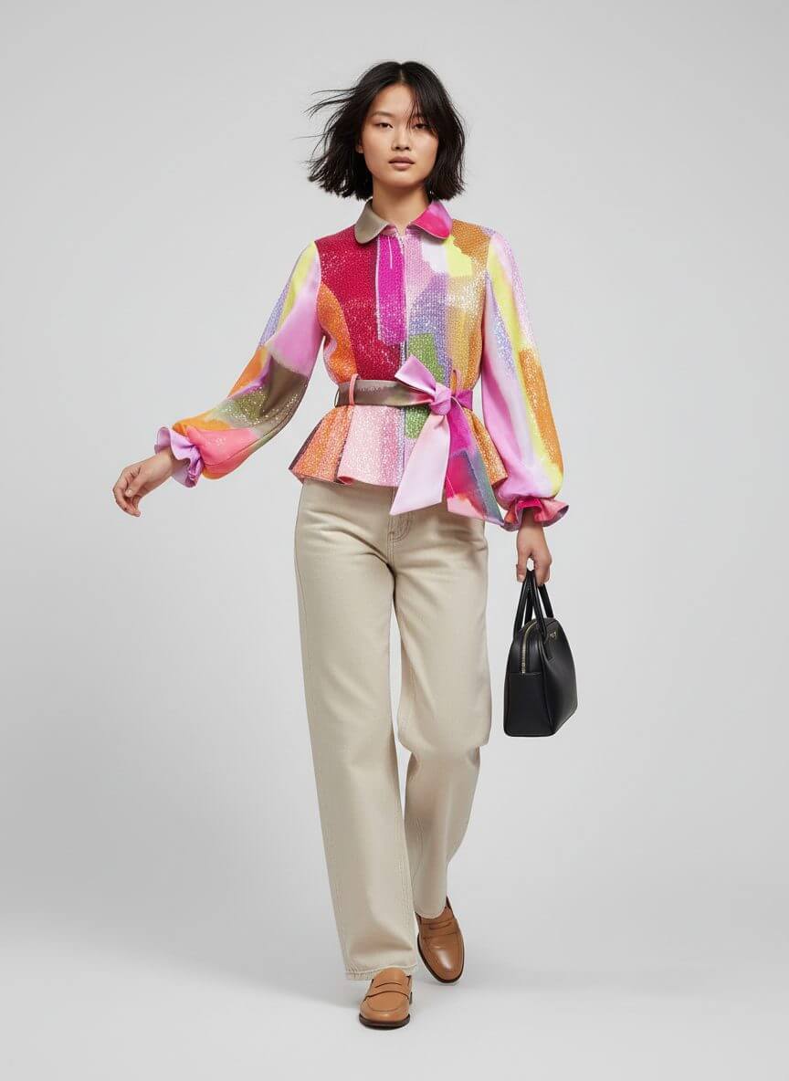 2madison Avenue Bonita AP Pink Merindu Top - Image 2