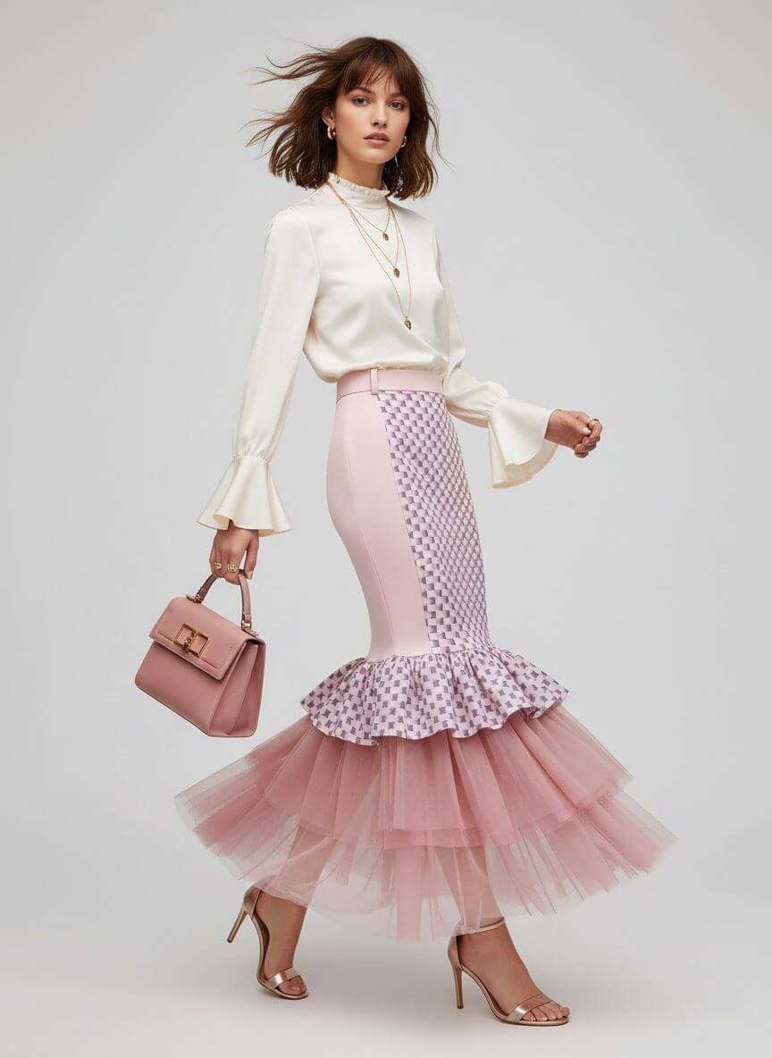 2madison Avenue BonitaGo Platinum Carrie Long Skirt - Image 2